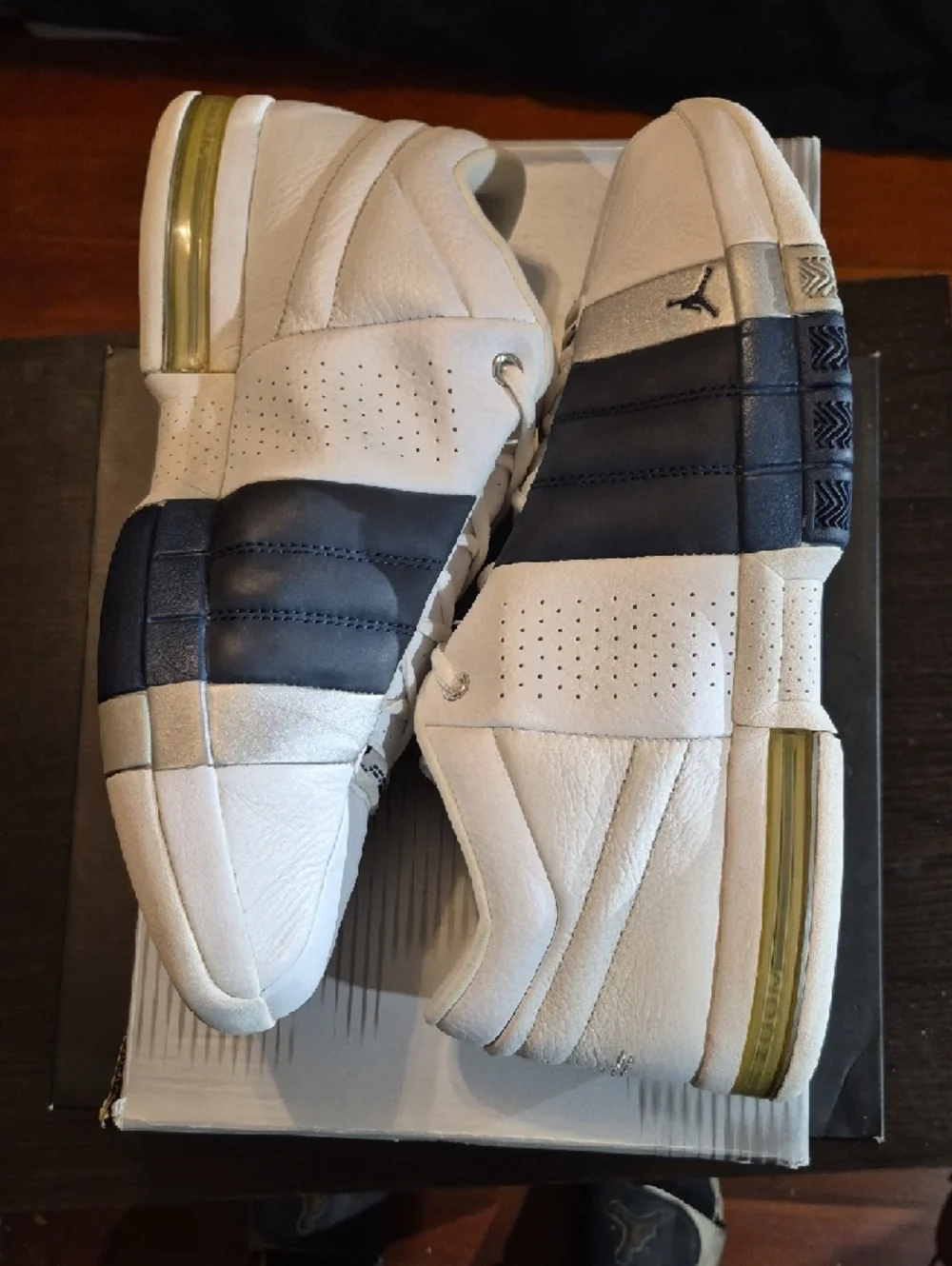 Jordan Team Elite Low Rare 'White Midnight Navy' (2002) EUC W/OG BOX